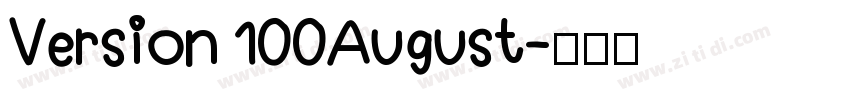 Version 100August字体转换